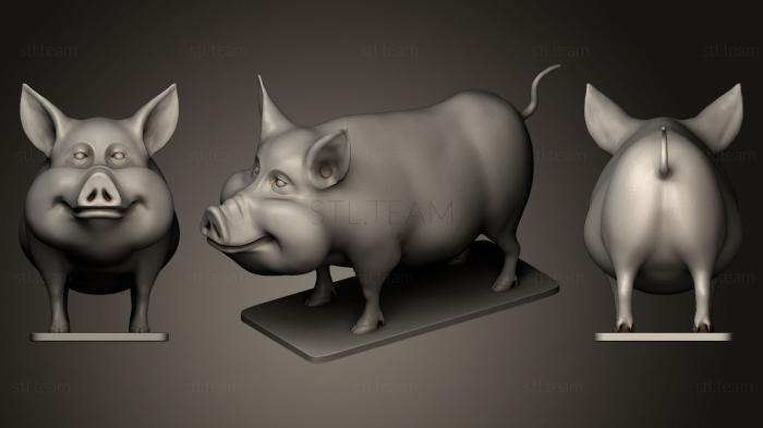 3D model cute Pig 7 (STL)